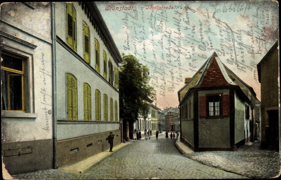 Ak Grünstadt in der Pfalz, Jacobstraße