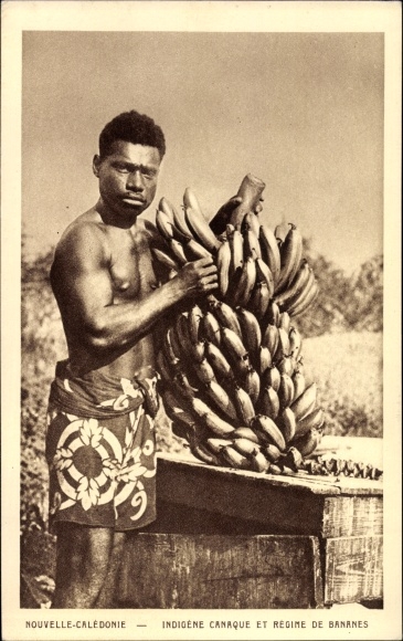 KP Nowa Kaledonia, Indigene Canaque et Regime de Bananes, Człowiek z bananowcem