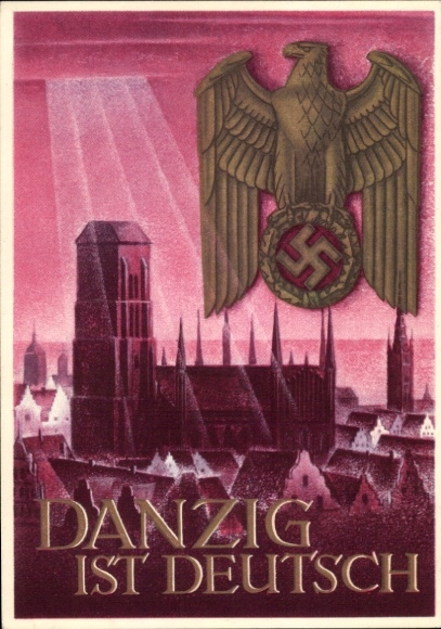 Postal stationery artist Postcard Klein, Gottfried, Danzig is German, WHW