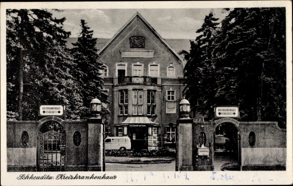 Ak Schkeuditz in Nordsachsen, Kreiskrankenhaus