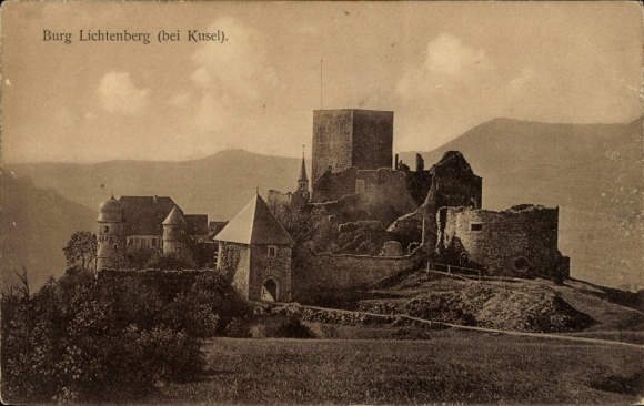 Postcard Kusel in der Pfalz, Lichtenberg Castle