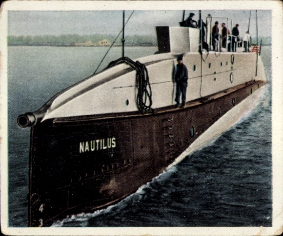 Collector's picture The Post-War Period No. 179, December 1931, With the submarine to the North Pole, Nautilus