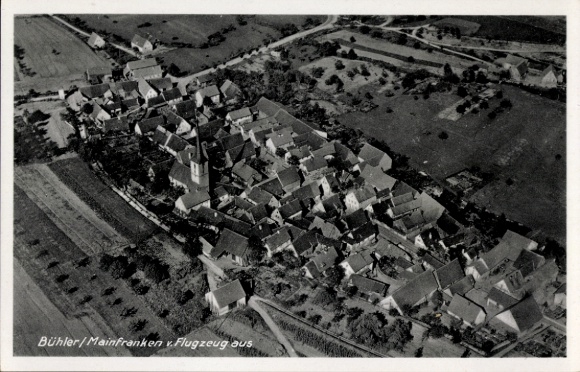 Ak Bühler Eußenheim in Neder-Franken, luchtfoto