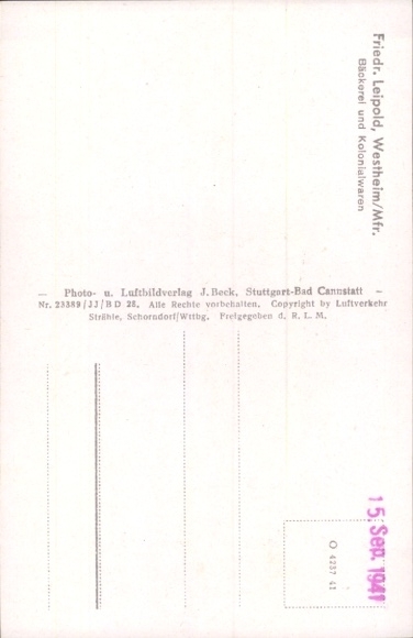 Postcard Westheim Illesheim in Middle Franconia, aerial photograph