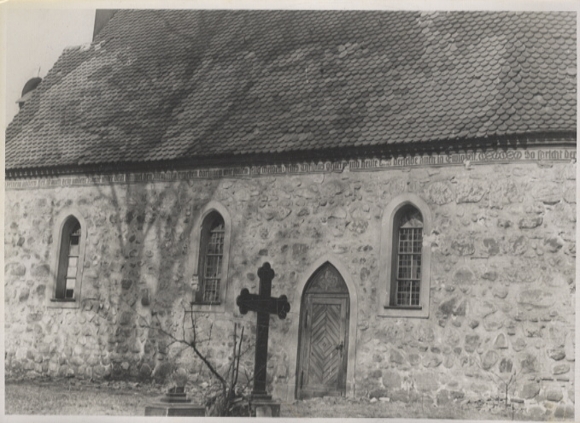 Original Foto Berlin Reinickendorf-West, alte Dorfkirche, um 1948, ca. 12x17 cm