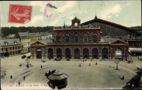Postcard Lille North, The Station