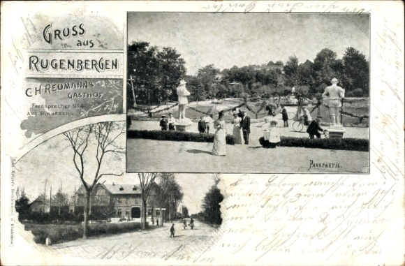 Ansichtkaart Rugenbergen Bönningstedt in Sleeswijk Holstein, CH Reumann's Gasthof
