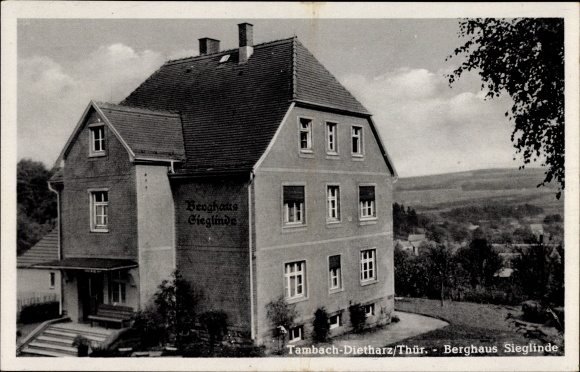 Postcard Tambach Dietharz in the Thuringian Forest, Berghaus Sieglinde