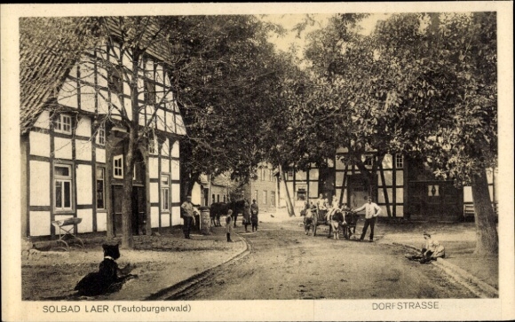 Ak Bad Laer am Teutoburger Wald, Dorfstraße