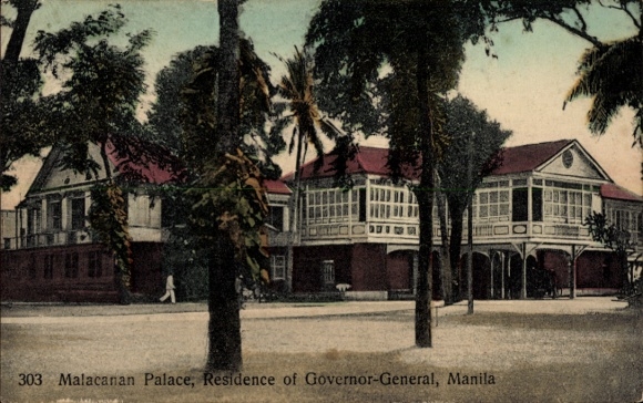 Ak Manila Philippinen, Malacanan-Palace, Residence of Governor-General