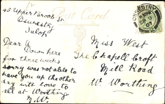 Postcard Welsh Costume, Waliserinnen in Volkstrachten