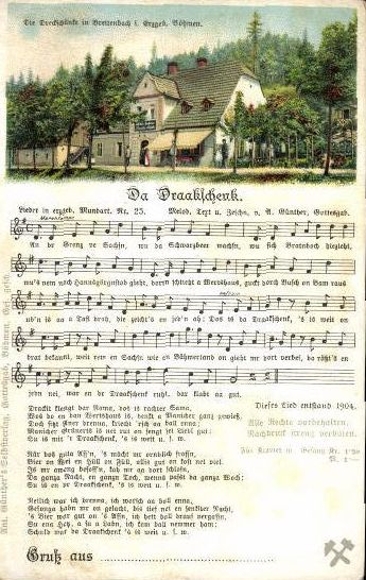 31 individual song cards, Anton Günther