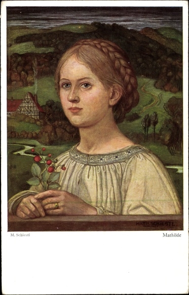 Artist PC Schiestl, Matthäus, Mathilde, portrait of a woman