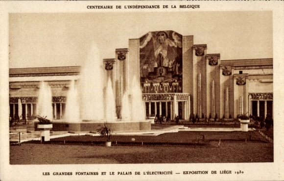 PC Liège Liège Wallonia, exhibition 1930, Palais de l'Éléctricité