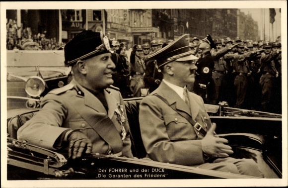 PC Berlin, Führer and Chancellor Adolf Hitler, Benito Mussolini, state visit