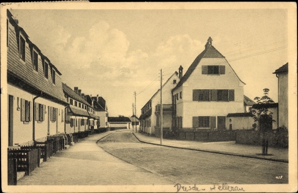 PC Dresden Nord Hellerau, Am Grünen Zipfel, residential buildings in the settlement, architect Riemerschmid