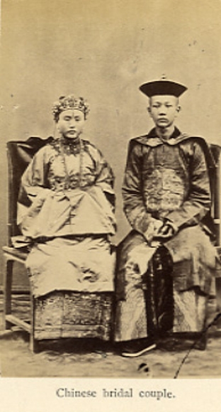 China Korea. Six rare ethnographic original photos, around 1870