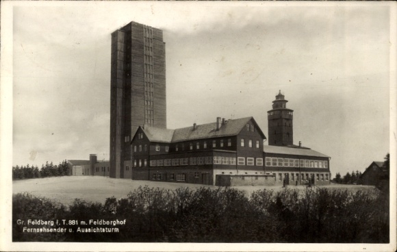 stempel pocztowy Feldberg nad Königstein Taunus, na pocztówce, 14 sierpnia 1940 r.