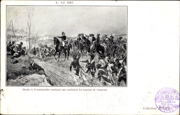 Artysta KP Le Dru, Frœschwiller Froeschwiller Fröschweiler Alsace Bas Rhin, Bitwa 1870