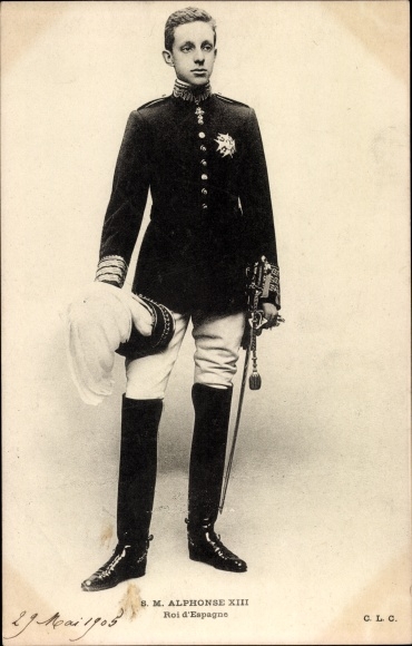 Postcard Alfonso XIII, King Alfonso 13th of Spain