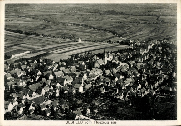 Ak Ilsfeld in Württemberg, Fliegeraufnahme
