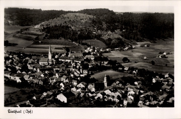 Ak Dietfurt an der Altmühl Oberpfalz, Fliegeraufnahme