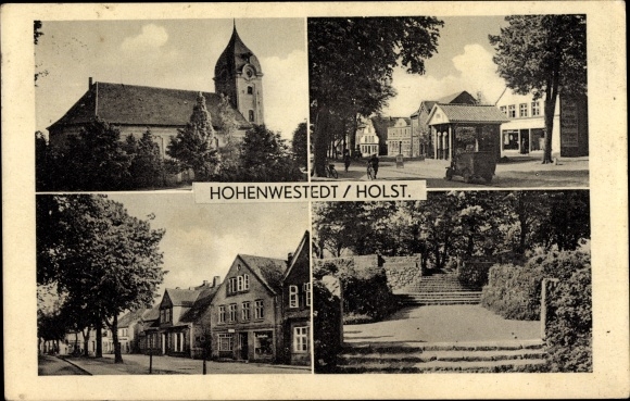 PC Hohenwestedt in Holstein, church, park area, street area