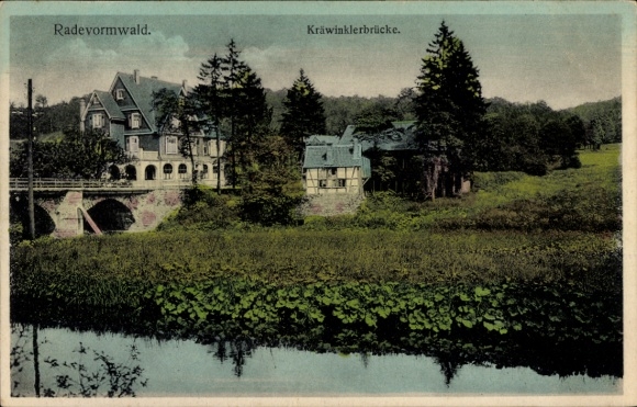 Postcard Radevormwald Bergisches Land, Kräwinklerbrücke