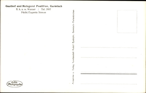 PC Garmisch Partenkirchen in Upper Bavaria, Gasthof Postillon