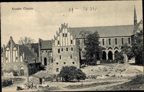 Postcard Chorin in der Mark, Chorin Monastery, Alte Klosterschenke Inn