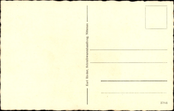 Postcard Nittenau in the Upper Palatinate, market place, inn to the bear