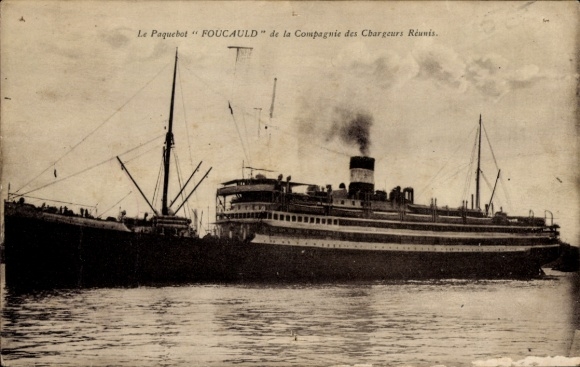 Ak Frans passagiersschip Foucauld