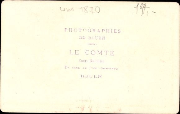CdV Rouen Seine Maritime, um 1870, Interior of the Court of Assizes