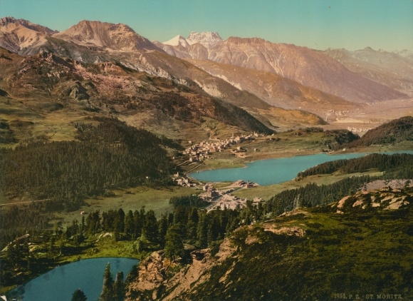 Photo St. Maurice Sankt Moritz Kt. Valais, landscape, mountains