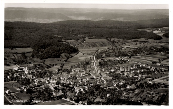 Ak Jestetten in Baden, Fliegeraufnahme