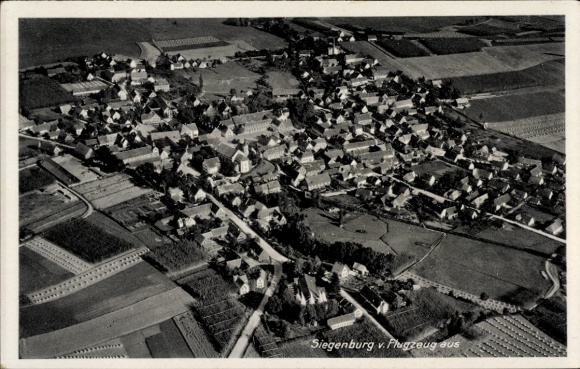 Postcard Siegenburg in Lower Bavaria, aerial photograph