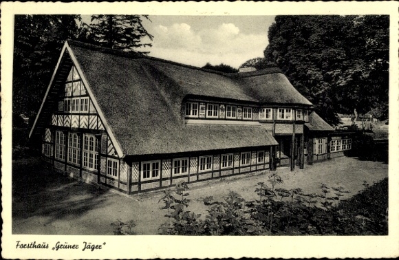 Postcard Geesthacht on the Elbe, Forester's House Grüner Jäger