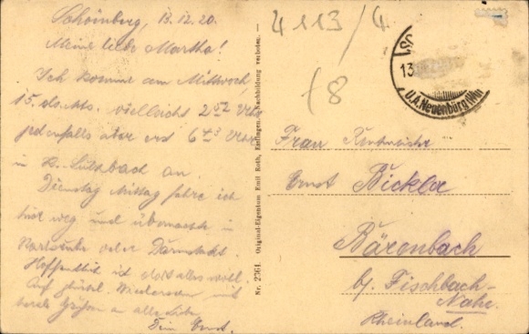 Postcard Schömberg (near Neuenbürg) in the Black Forest Württemberg, New Sanatorium