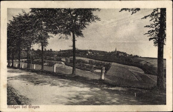 Postcard Rödgen Obersdorf Wilnsdorf in Siegerland, Panorama, Gasthof Sommerfrische