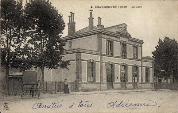 Ak Chaumont und Vexin Oise, Gare