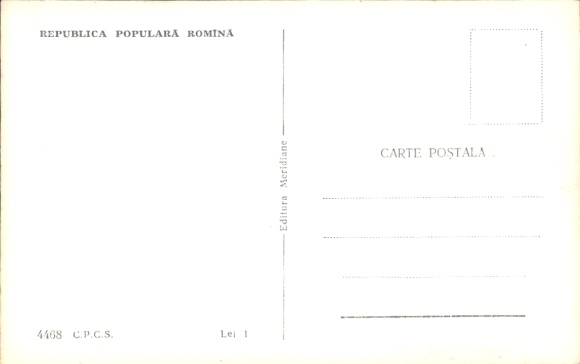 Postcard Constanța Konstanza Romania, train station