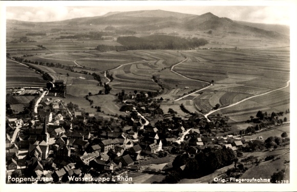 KP Poppenhausen na Wasserkuppe Rhön, zdjęcie lotnicze
