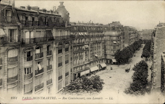 CPA Paris 18e Montmartre, Rue Caulaincourt, coin Lamark
