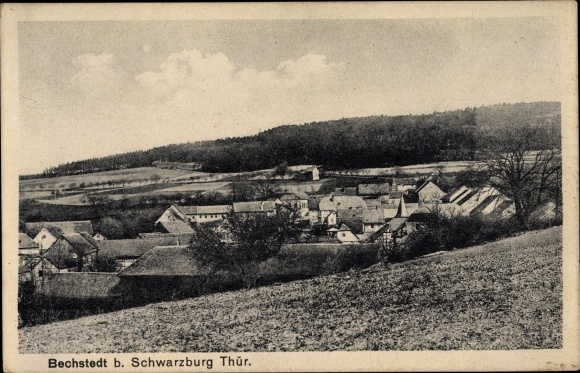 PC Bechstedt near Schwarzburg, panorama of the place