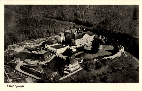 Postcard Obereggenen Schliengen in the Black Forest, Bürgeln Castle, aerial photograph