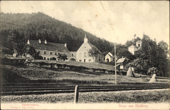 KP Kindberg Styria, Kalwaria, kaplica, budynek, linia kolejowa
