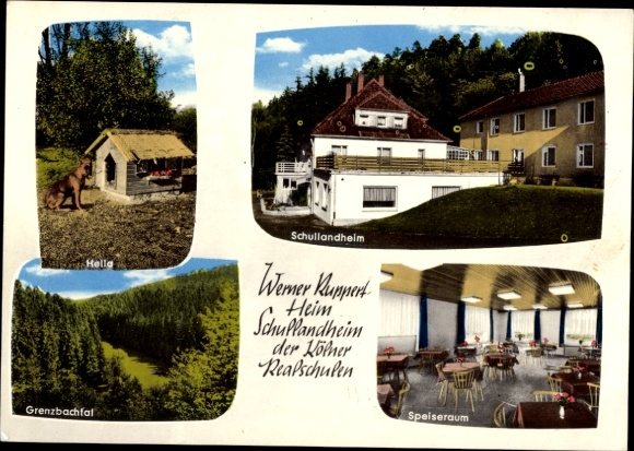 Ak Oberlahr in het Westerwald, Werner Ruppert Heim, schoolkamp voor de Keulse middelbare scholen