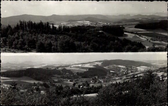 Ansichtkaart Hertigswalde Sebnitz Saksen, panorama