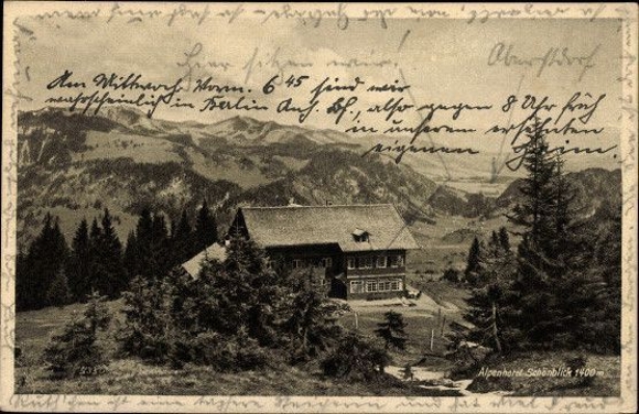 10 old PCs Oberstdorf and surroundings, various views