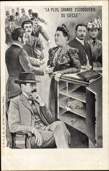 Postcard The Biggest Fraud of the Century, Hochstaplerin Therese Humbert, Humbert Crawford Affair
